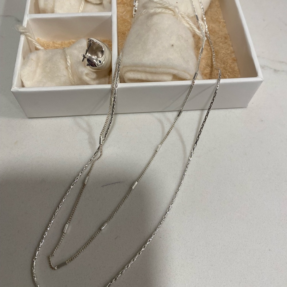 🎉HP🎉 NECKLACE Jenny Bird Silver Jewelry Surfside Chain